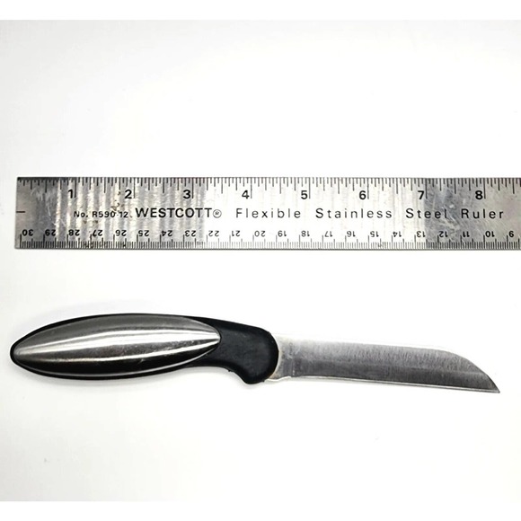 Vtg Oneida Contoura 12 Pc. Cutlery Knife Set High-Carbon Stainless w/Chef's Bag - Picture 9 of 16